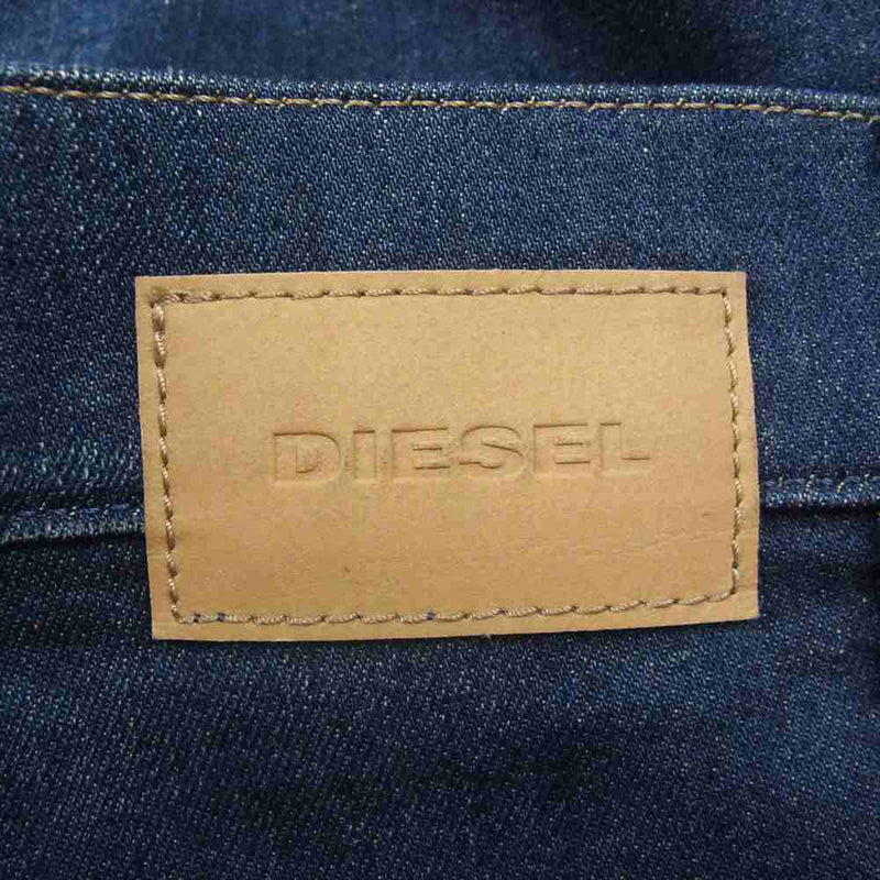 DIESEL ディーゼル ワイド ストレート デニム パンツ インディゴブルー系 W25L32【中古】