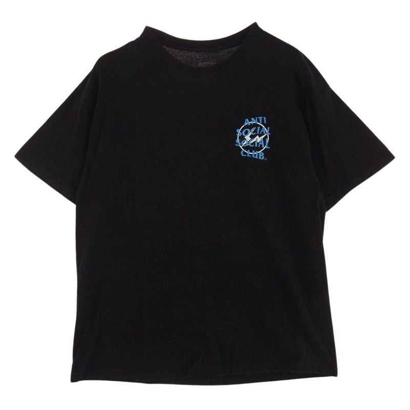 FRAGMENT DESIGN フラグメントデザイン × Anti Social Social Club アンチソーシャルソーシャルクラブ コラボ 半袖 Tシャツ ブラック系 XL【中古】