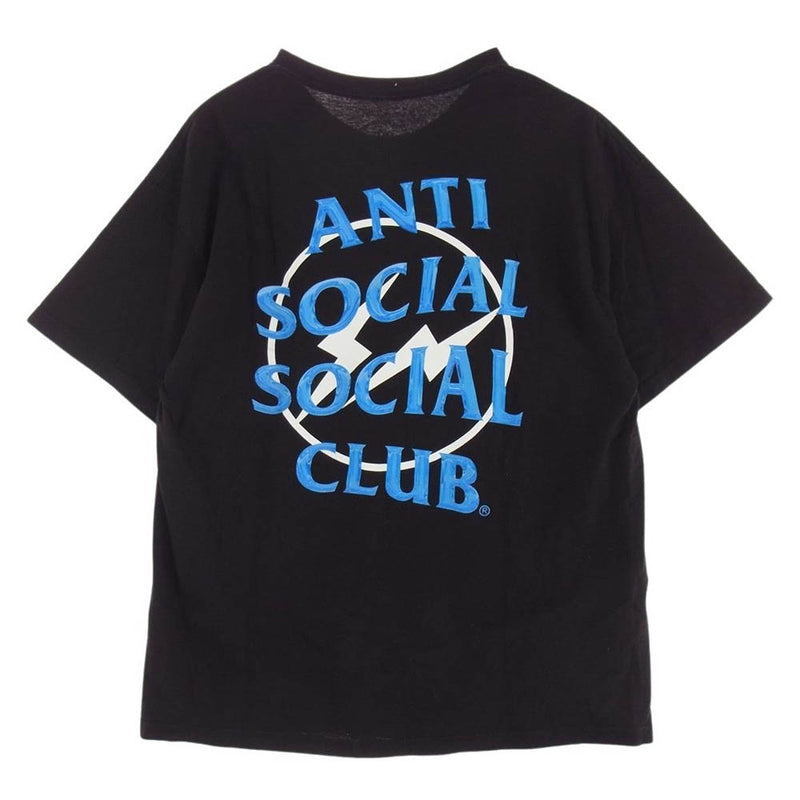 FRAGMENT DESIGN フラグメントデザイン × Anti Social Social Club アンチソーシャルソーシャルクラブ コラボ 半袖 Tシャツ ブラック系 XL【中古】