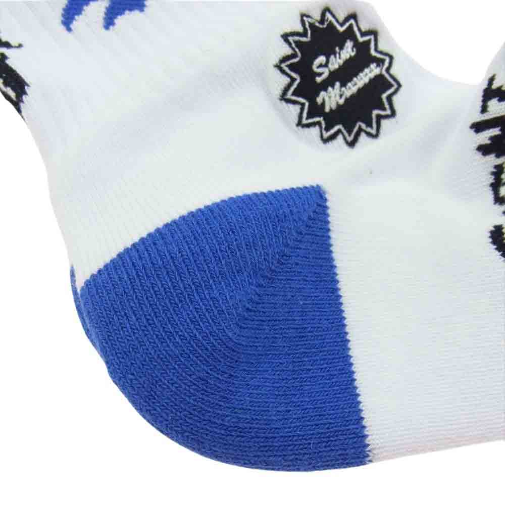 SAINT MICHAEL セントマイケル 24SS × BORN X RAISED ボーンX レイズド LA SOCKS ホワイト系 ブルー系【新古品】【未使用】【中古】