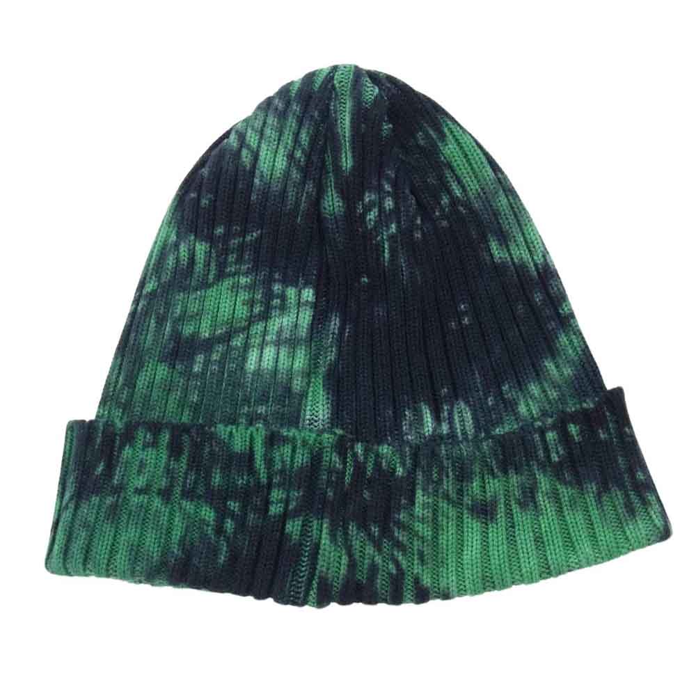 Supreme シュプリーム 24SS  OVERDYED BEANIE SPLATTER GREEN オーバーダイ ビーニー スプラッターグリーン ニット帽 スモール ボックス ロゴ グリーン系 58【中古】