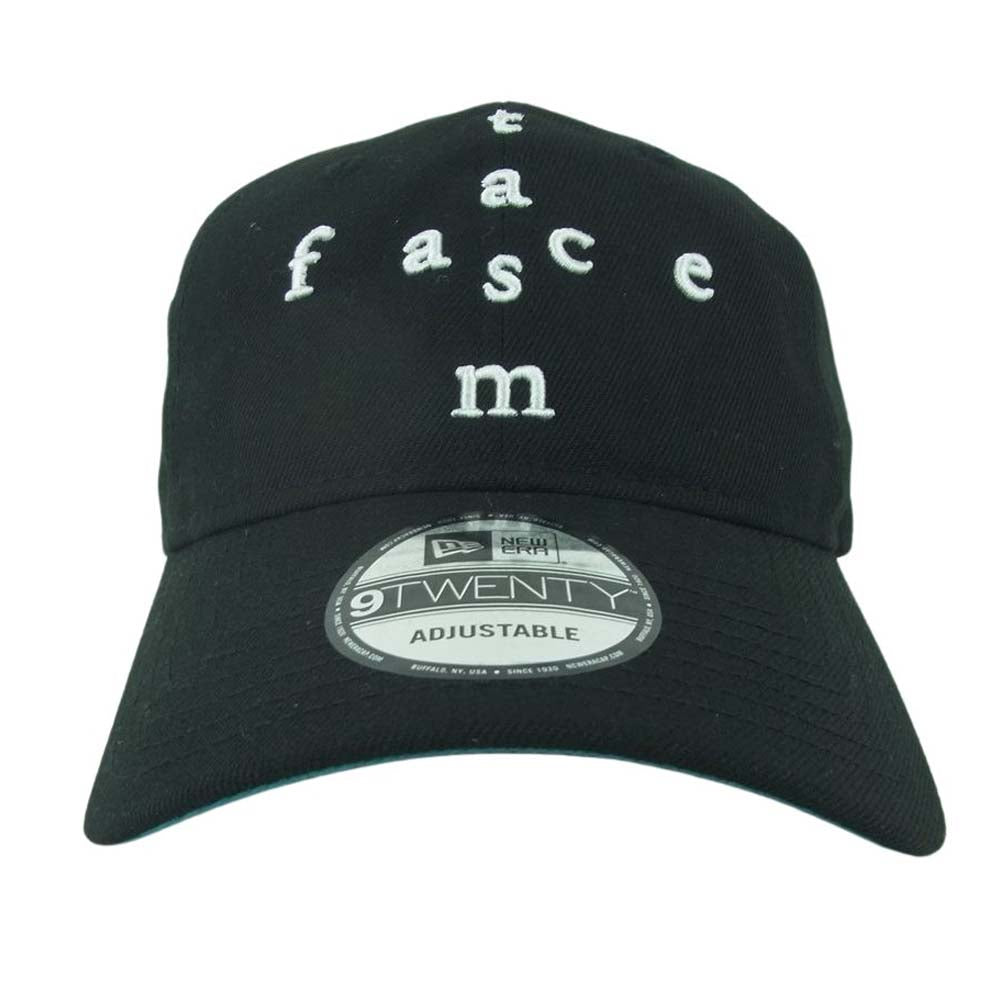 ファセッタズム NEW ERA 9TWENTY ニューエラ ロゴ刺繍 キャップ 帽子 ブラック系【中古】