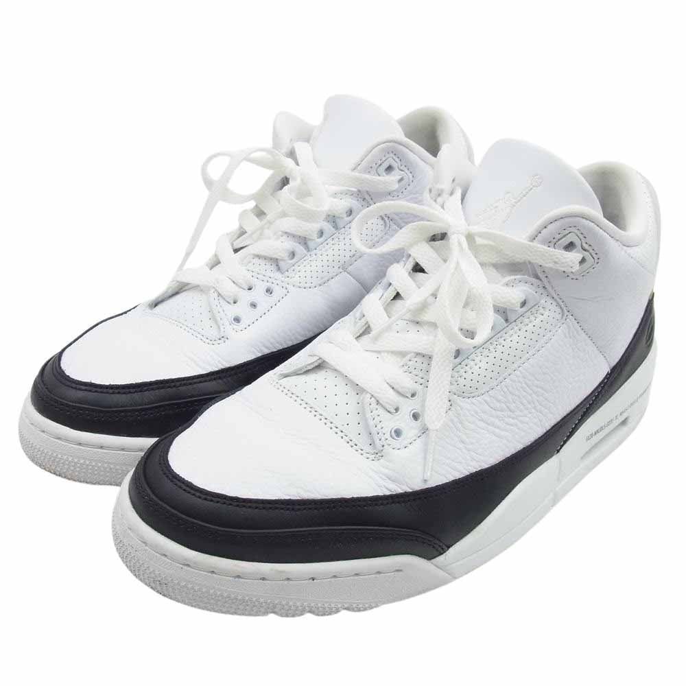 NIKE ナイキ DA3595-100 × Fragment Nike Air Jordan3 フラグメント エアジョーダン3 ハイカット スニーカー シューズ ホワイト系 28.5cm【中古】