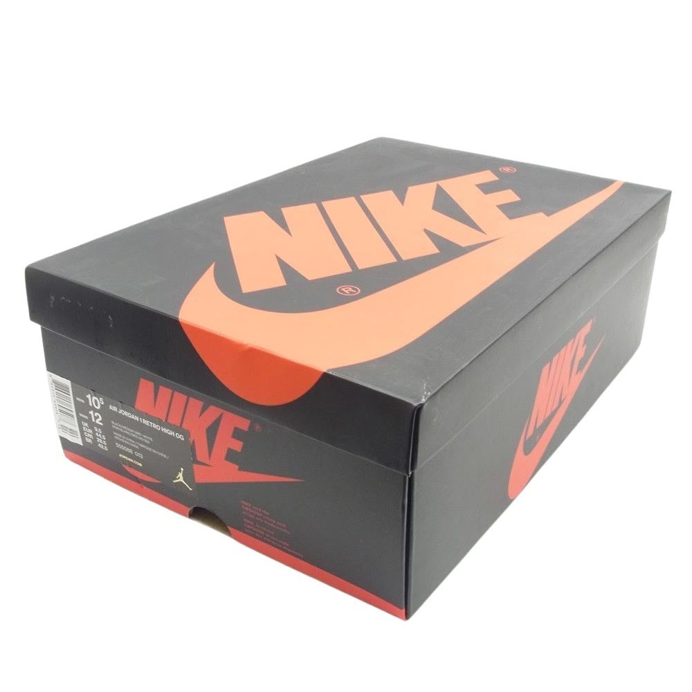 NIKE ナイキ 555088-013 AIR JORDAN 1 RETRO HIGH OG SHADOW エアジョーダン1 ハイ シャドウ カットスニーカー ブラック系 グレー系 28.5cm【中古】