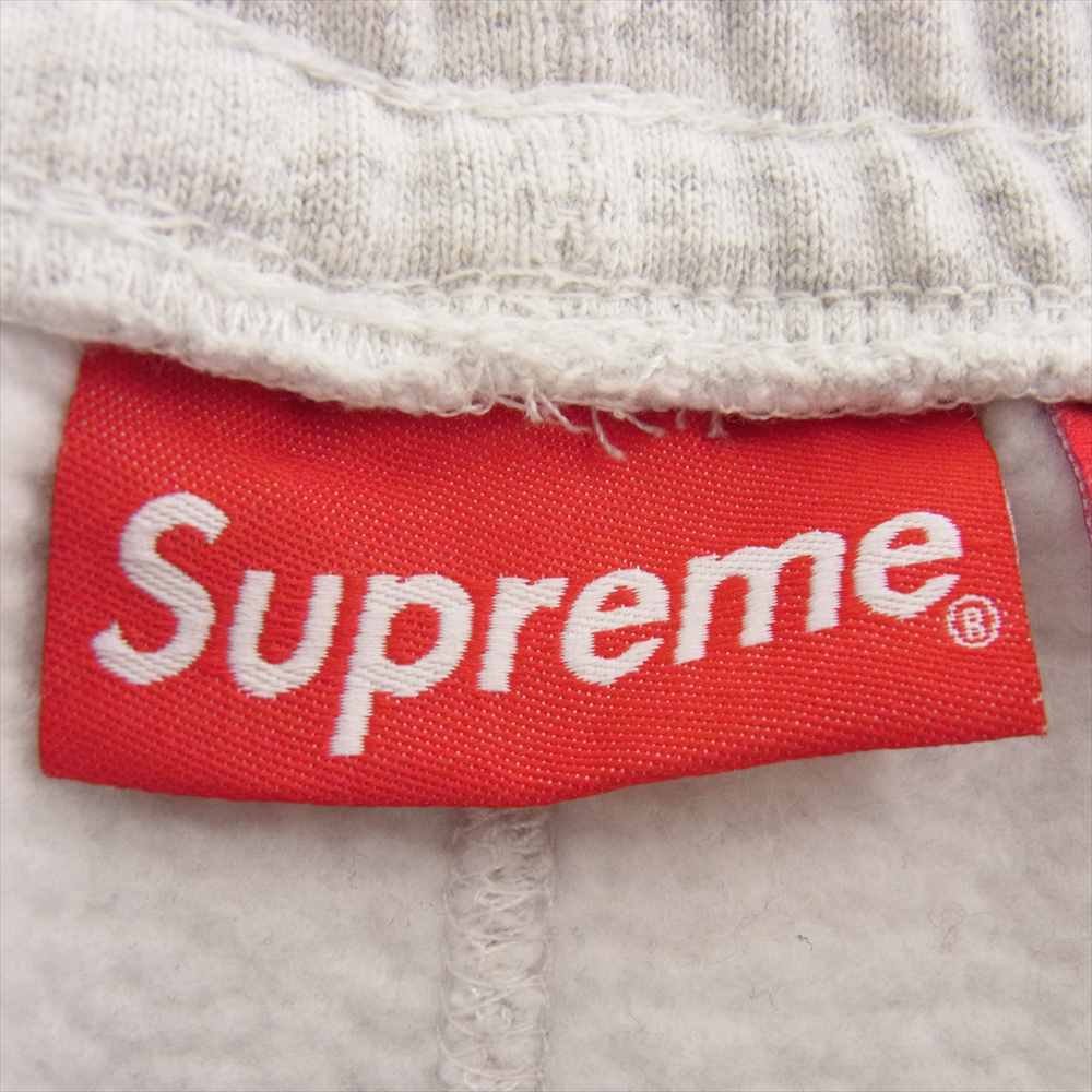 Supreme シュプリーム 23AW  Satin Applique Sweatpant サテン アップリケ ロゴ スウェット イージー パンツ ホワイト系 M【中古】