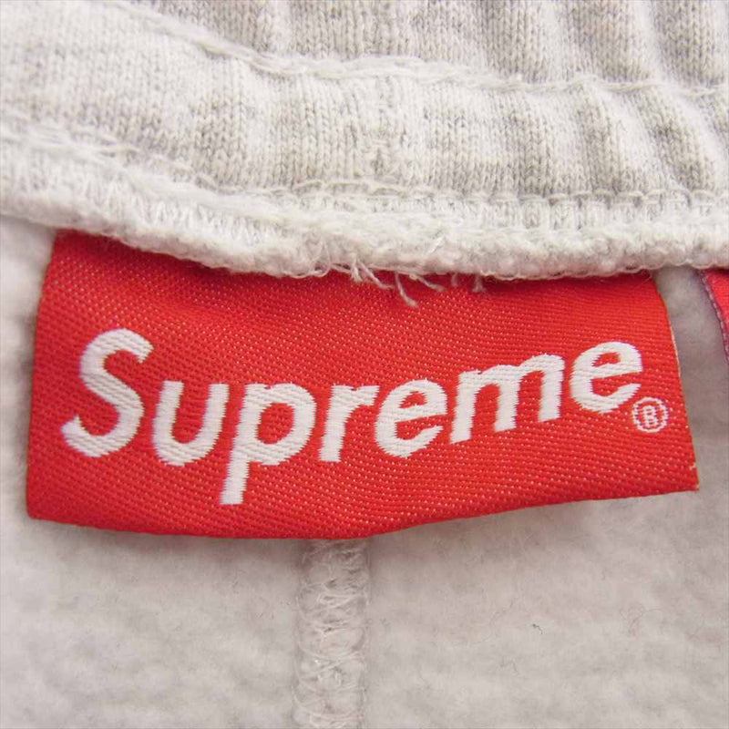 Supreme シュプリーム 23AW  Satin Applique Sweatpant サテン アップリケ ロゴ スウェット イージー パンツ ホワイト系 M【中古】