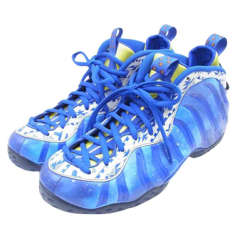 NIKE ナイキ FD9714-400 フェイクバスターズ鑑定済 Air Foamposite One Doernbecher 2023 エアフォーム ポジット ワン ドーレンベッカー ハイカット スニーカー ブルー系 28.5cm【新古品】【未使用】【中古】