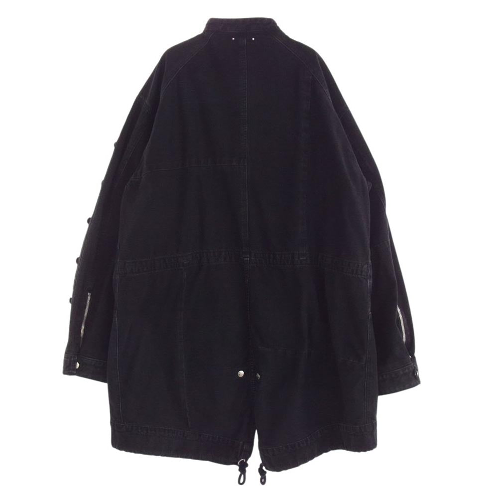 MINEDENIM マインデニム 22AW MND-22AWOP001-95-022 × OLD PARK Denim Riders Mods オールドパーク デニム ライダース モッズコート  ブラック系 2【中古】