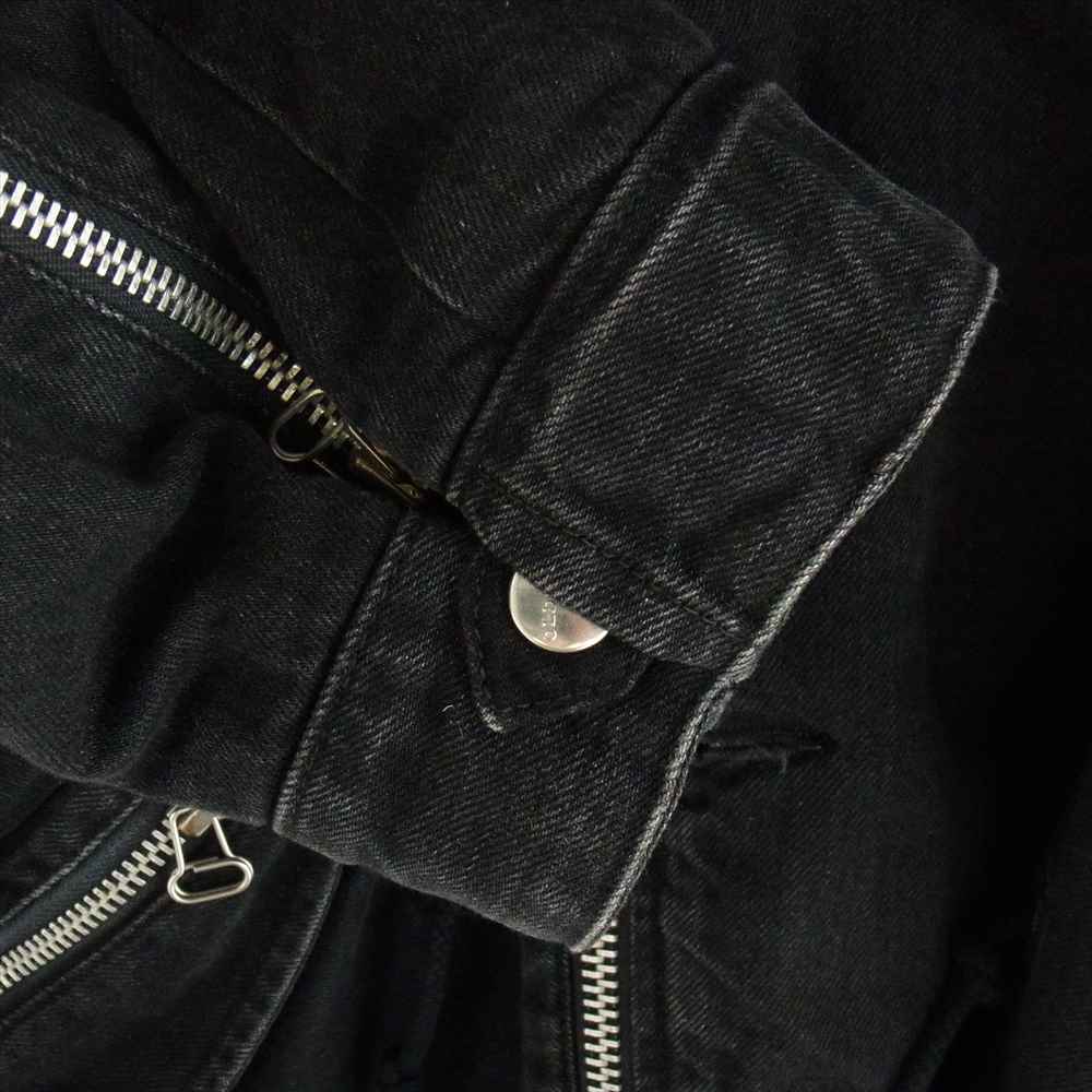 MINEDENIM マインデニム 22AW MND-22AWOP001-95-022 × OLD PARK Denim Riders Mods オールドパーク デニム ライダース モッズコート  ブラック系 2【中古】