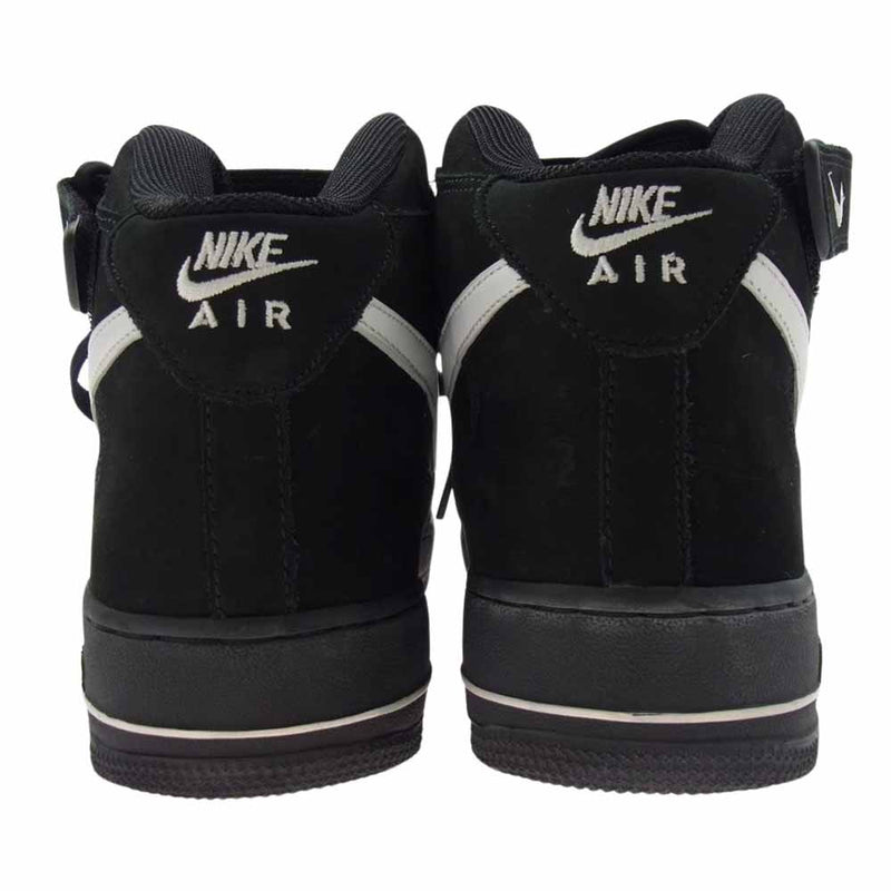 NIKE ナイキ 306352-011 AIR FORCE 1 MID BLACK/WHITE 2004 エアフォースワン ミッド スニーカー ブラック系 27.5cm【中古】