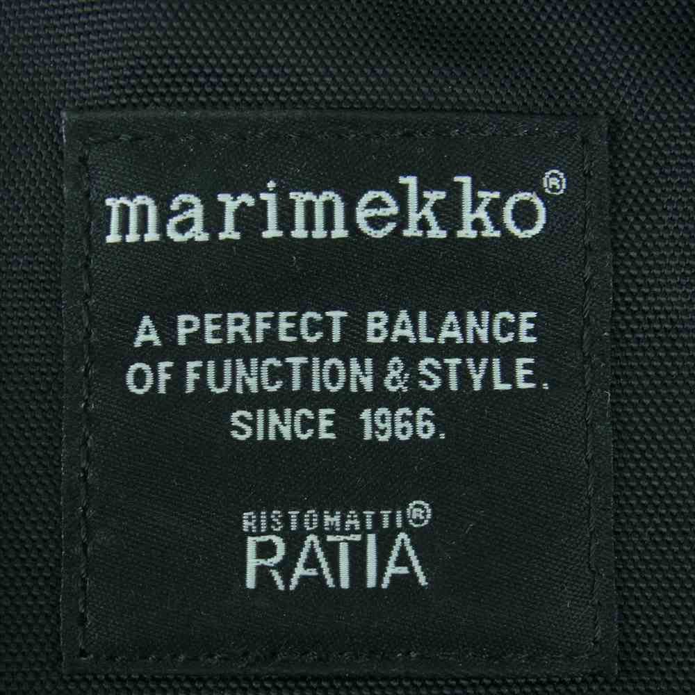 マリメッコ RATIA リュック バックパック ブラック系【中古】
