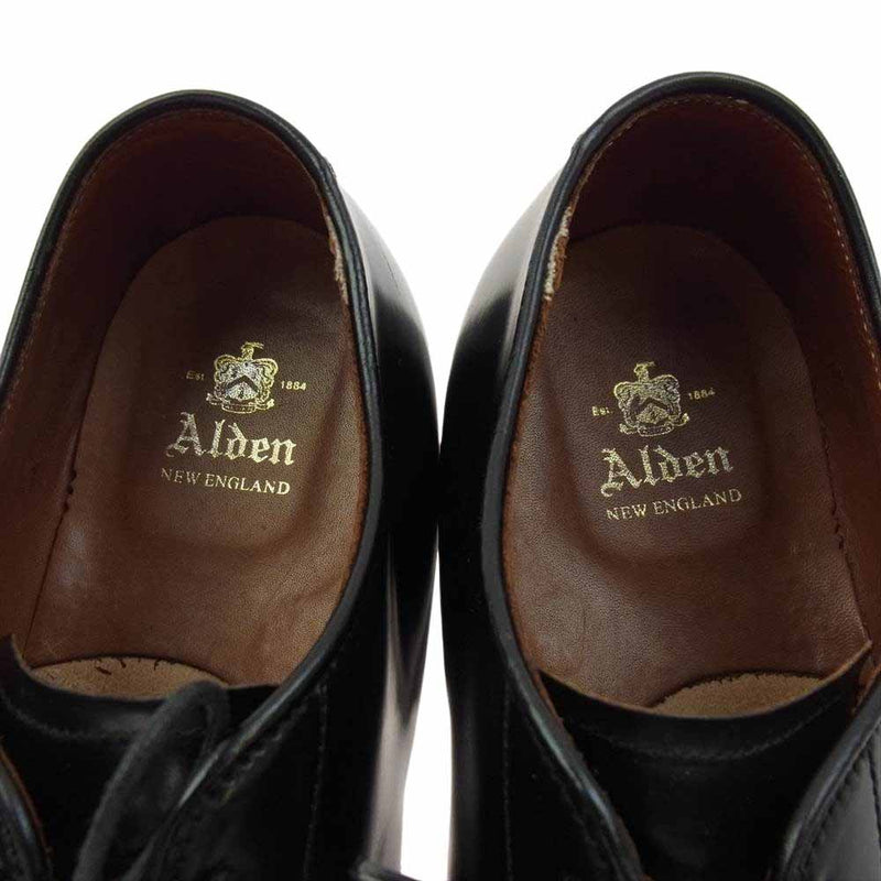 ALDEN オールデン 53511 Plain Toe Ox プレーントゥ コードバン レザー シューズ ブラック系 10【中古】