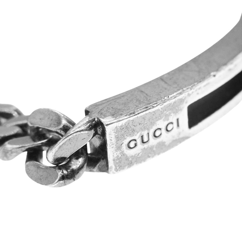 GUCCI グッチ ロゴ ID ブレスレット シルバー925 シルバー系【中古】