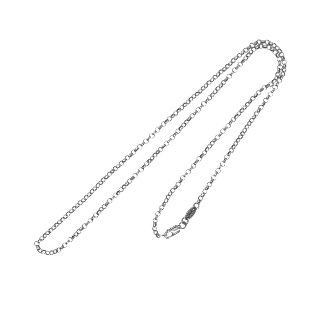 CHROME HEARTS クロムハーツ（原本無） NECKCHAIN ロールチェーン 18inch 18インチ ネックレス シルバー系【中古】