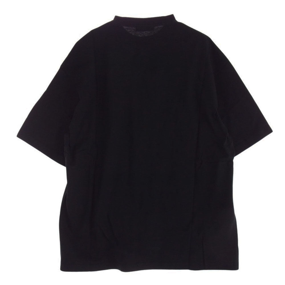 BALENCIAGA バレンシアガ 19SS 556148 TDV51 ジャパン表記タグ BB ロゴ 半袖 クルーネック Tシャツ ブラック系 S【美品】【中古】