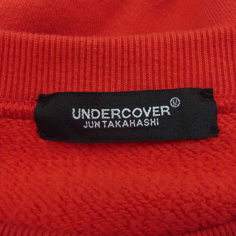 UNDERCOVER アンダーカバー 19AW UCX4803-5 Beethoven Print Sweatshirt ベートーヴェン ベートーベン プリント クルーネック スウェット レッド系 3【中古】