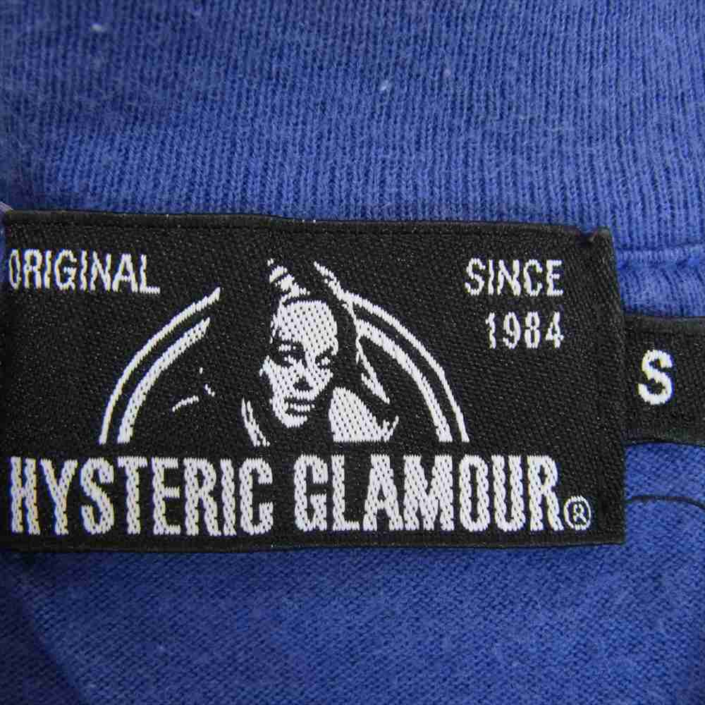 HYSTERIC GLAMOUR ヒステリックグラマー 19AW 02193CL08 ELECTRIC LADY エレクトリックレディ ガール プリント 長袖 Tシャツ ブルー系 S【中古】