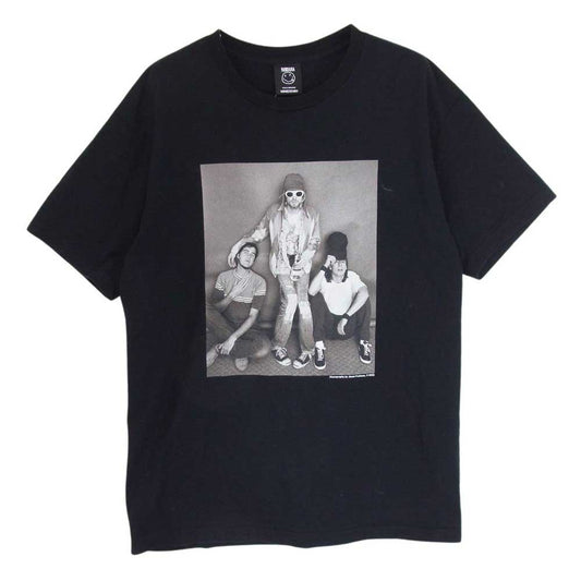 MINEDENIM マインデニム 22SS MND-NV006-99-M2 2022コピーライト入り Nirvana JF Photo Tee ニルヴァーナ フォトプリント 半袖 Tシャツ ブラック系 M【中古】