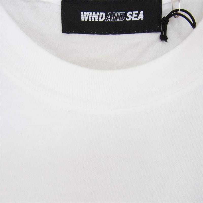 WIND AND SEA ウィンダンシー 22SS WDS-YYHS-08 × YYHS 幽遊白書 S/S TEE HIEI-KURAMA コラボ 半袖 プリント Tシャツ ホワイト系 S【新古品】【未使用】【中古】