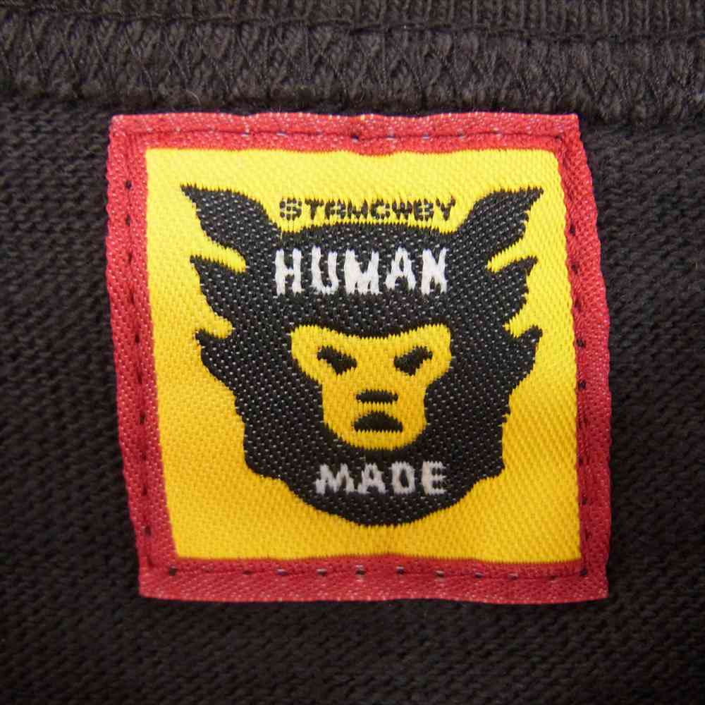 HUMAN MADE ヒューマンメイド DRY ALLS シロクマ 半袖 クルーネック バックプリント Tシャツ ブラック系 M【中古】