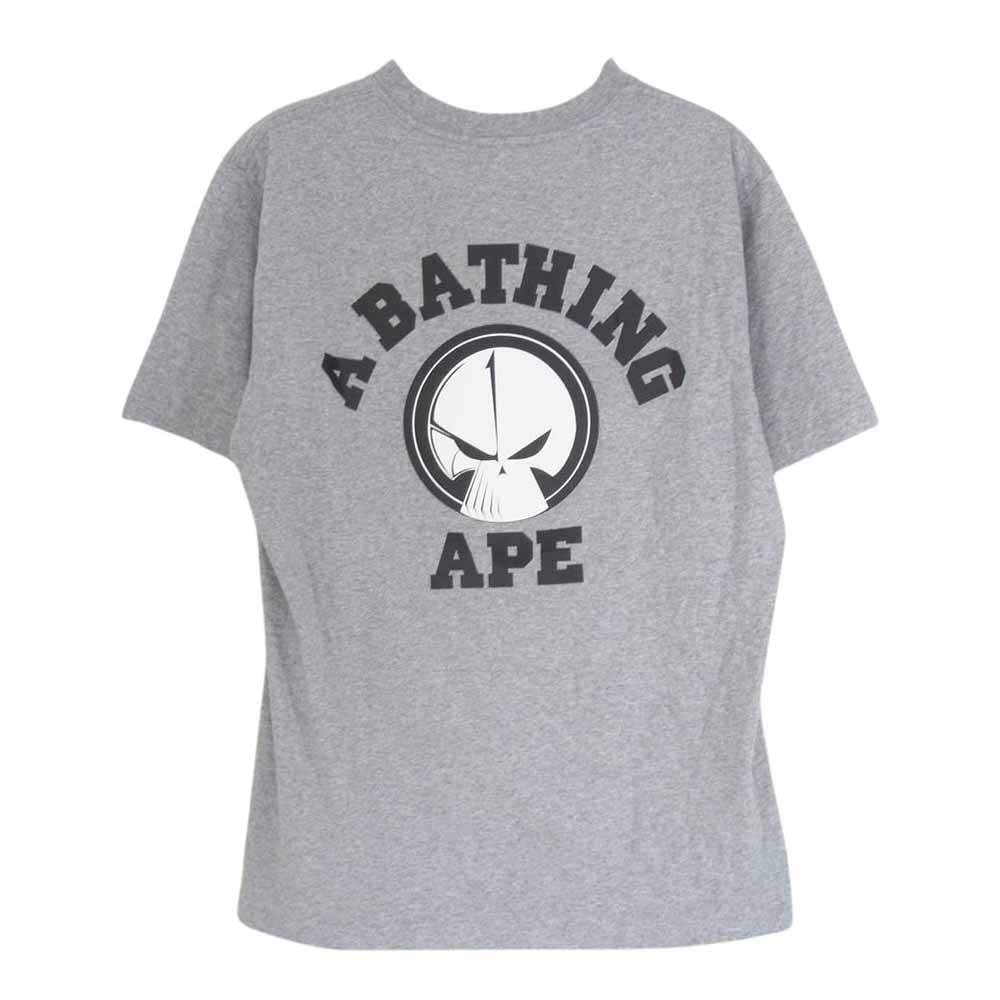A BATHING APE Tシャツ Lサイズ グレー Lサイズ BAPE × NEIGHBORHOOD T