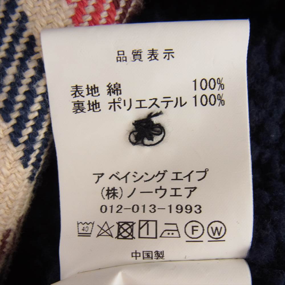 A BATHING APE アベイシングエイプ 23AW 001LJJ801010M BAPE CHECK CPO