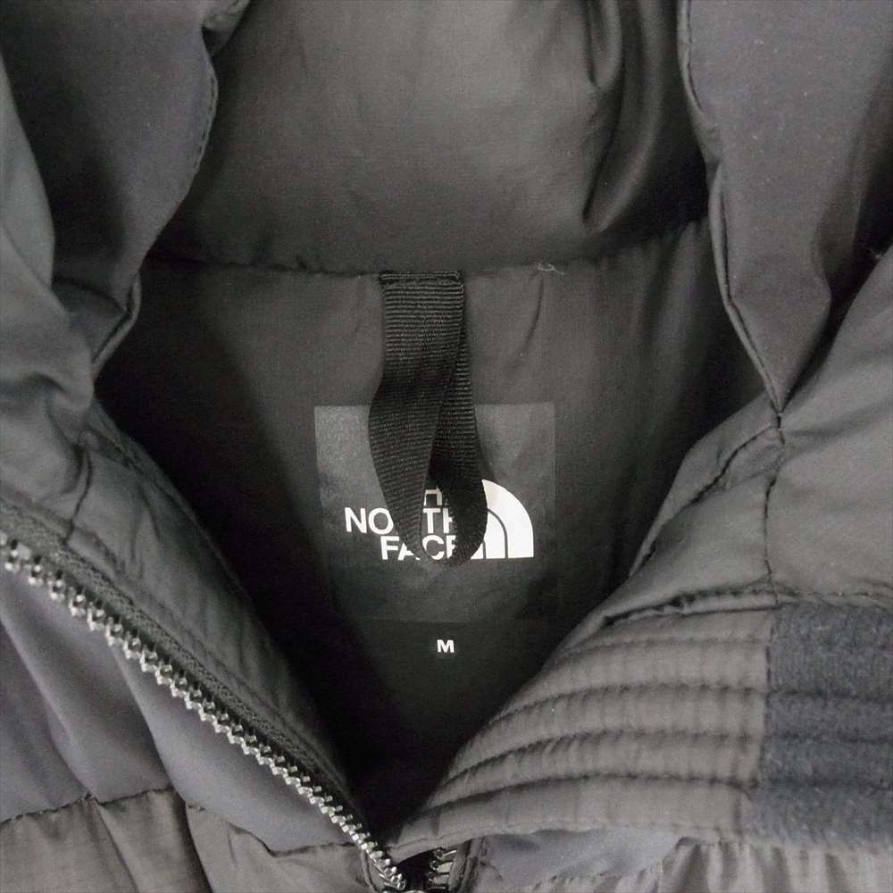 THE NORTH FACE ノースフェイス ND92162 WS Nuptse Hoodie ウィンドストッパー ヌプシ フーディー ダウンジャケット ブラック系 M【中古】