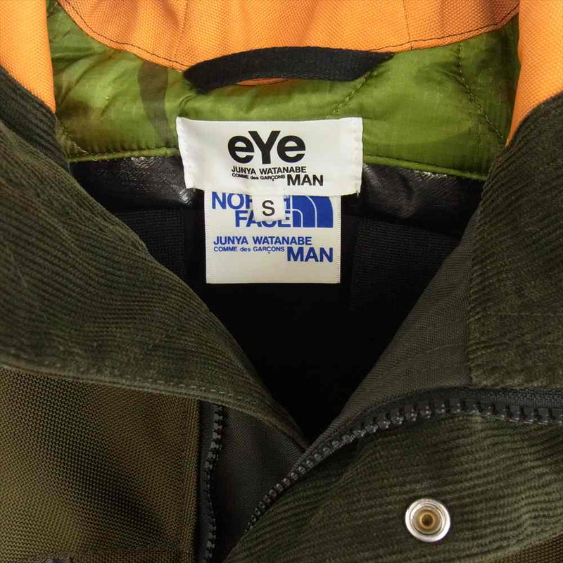 JUNYA WATANABE COMME des GARCONS MAN ジュンヤワタナベコムデギャルソンマン 20AW WF-J926 eYe × THE NORTH FACE ノースフェイス MOUNTAIN JACKET マウンテン ジャケット カーキ系 S【中古】