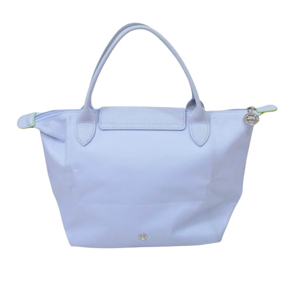 Longchamp ロンシャン LE PLIAGE ルプリアージュS 折り畳み ミルティール トート バッグ ライトブルー系【中古】