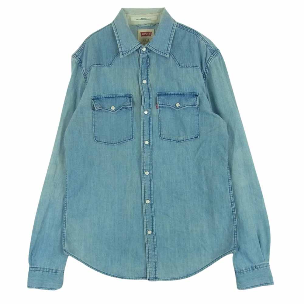 Levi's リーバイス PC9-65181-0002 ウエスタン デニム 長袖 シャツ バングラデシュ製 インディゴブルー系 S【中古】