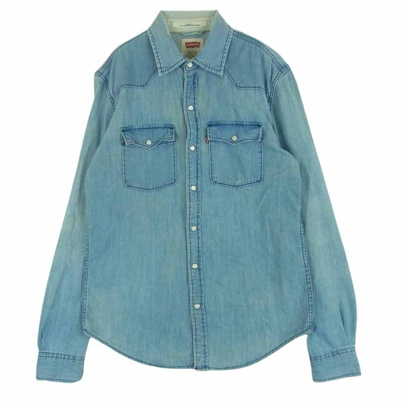 Levi's リーバイス PC9-65181-0002 ウエスタン デニム 長袖 シャツ バングラデシュ製 インディゴブルー系 S【中古】