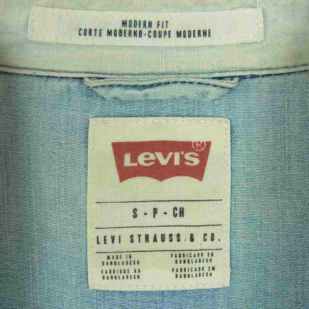 Levi's リーバイス PC9-65181-0002 ウエスタン デニム 長袖 シャツ バングラデシュ製 インディゴブルー系 S【中古】