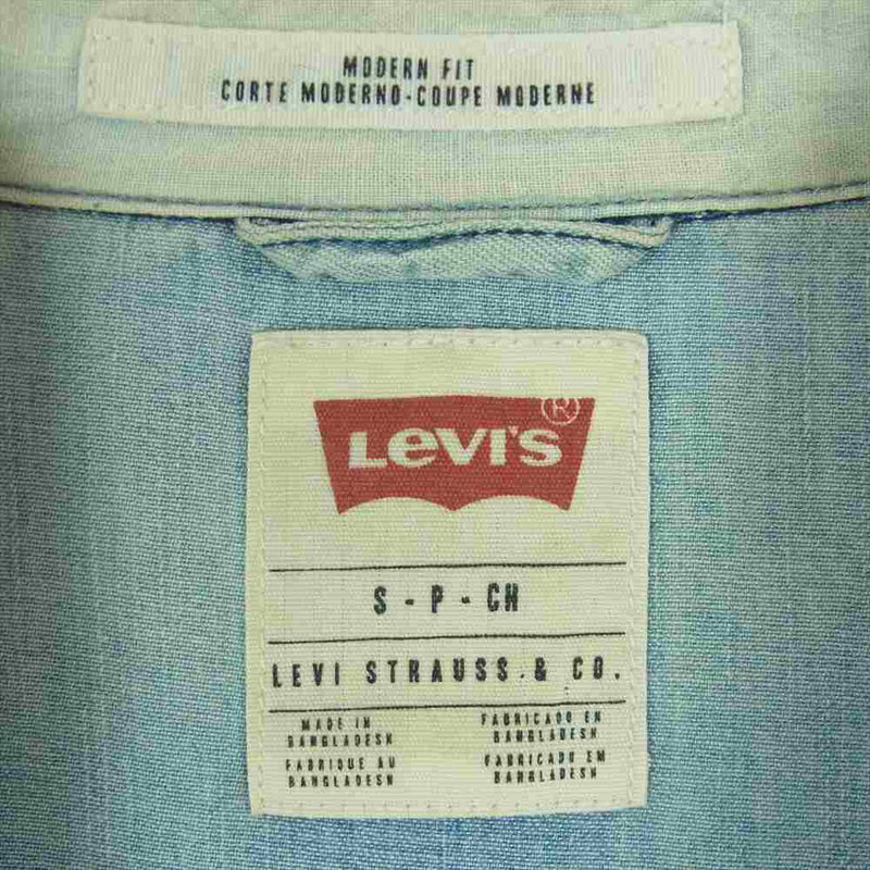 Levi's リーバイス PC9-65181-0002 ウエスタン デニム 長袖 シャツ バングラデシュ製 インディゴブルー系 S【中古】