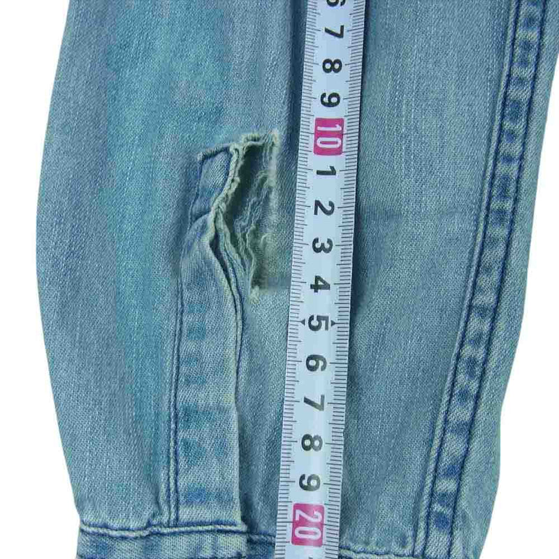 Levi's リーバイス PC9-65181-0002 ウエスタン デニム 長袖 シャツ バングラデシュ製 インディゴブルー系 S【中古】