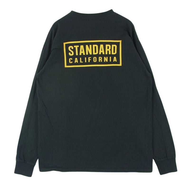 STANDARD CALIFORNIA スタンダードカリフォルニア SD HEAVYWEIGHT BOX LOGO LS TEE ヘビーウェイト ボックスロゴ 長袖 ロングスリーブ Tシャツ ロンT ダークグレー系 M【中古】