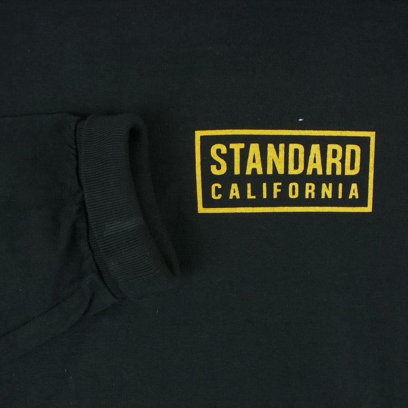 STANDARD CALIFORNIA スタンダードカリフォルニア SD HEAVYWEIGHT BOX LOGO LS TEE ヘビーウェイト ボックスロゴ 長袖 ロングスリーブ Tシャツ ロンT ダークグレー系 M【中古】