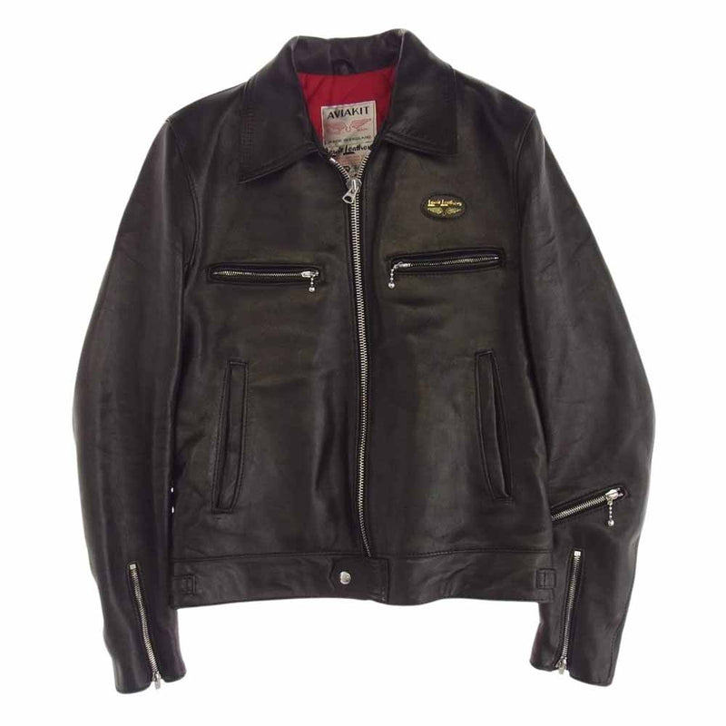 Lewis Leathers ルイスレザー DOMINATOR  ドミネーター シープスキン シングル ライダース レザー ジャケット ブラック系 36【中古】