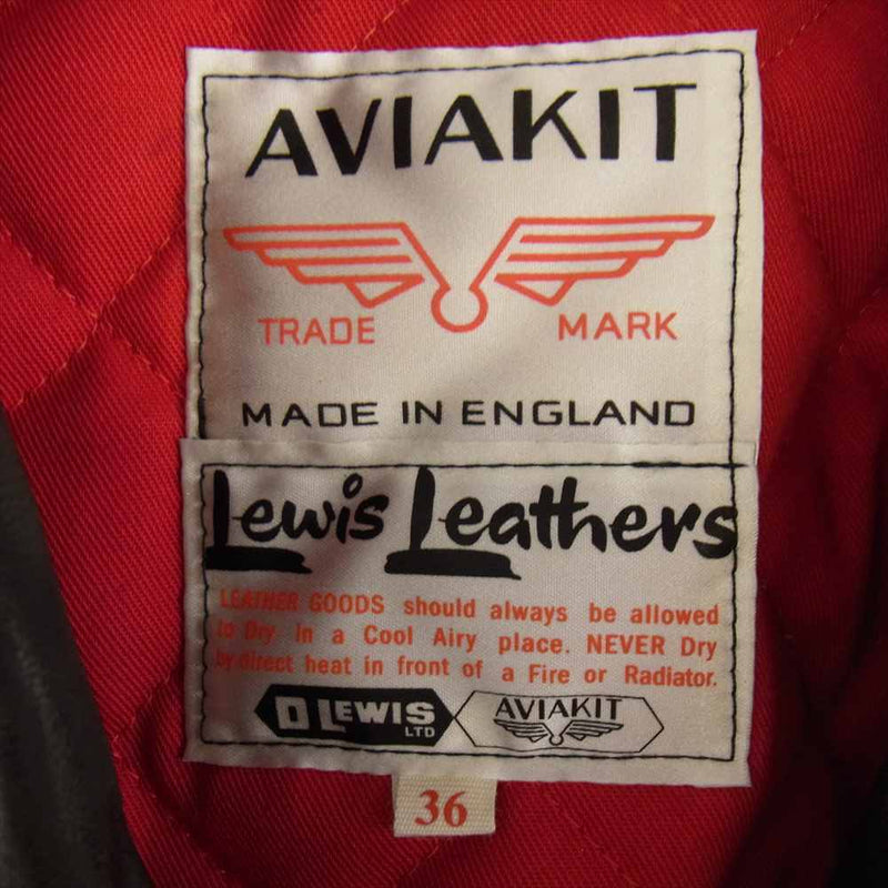 Lewis Leathers ルイスレザー DOMINATOR  ドミネーター シープスキン シングル ライダース レザー ジャケット ブラック系 36【中古】