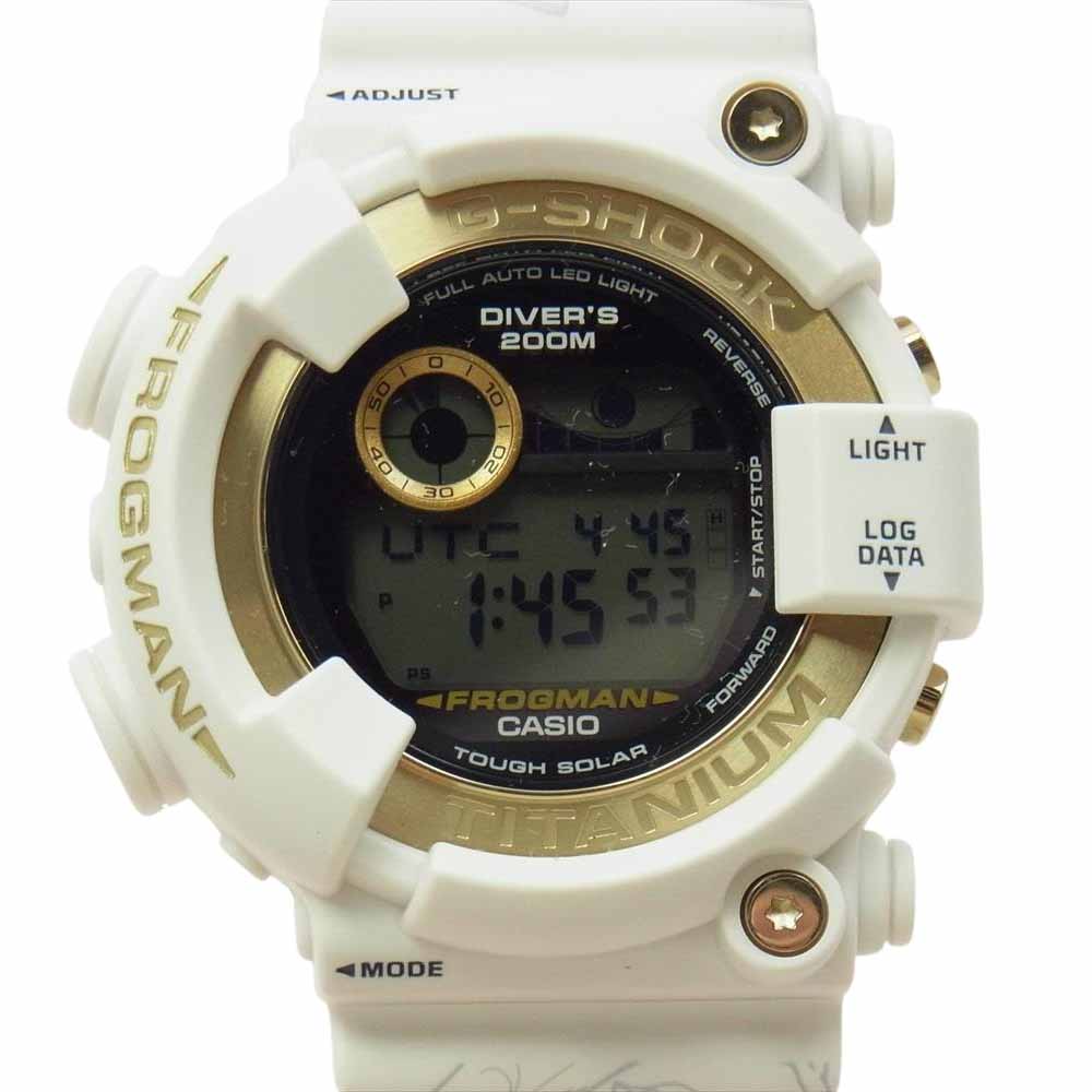 CASIO G-SHOCK カシオ ジーショック GW-8201K-7JR MASTER OF G-SEA FROGMAN フロッグマン ICERC Japan コラボレーションモデル 30周年記念 2024 ISO200M防水 ソーラー駆動 ホワイト系【新古品】【未使用】【中古】