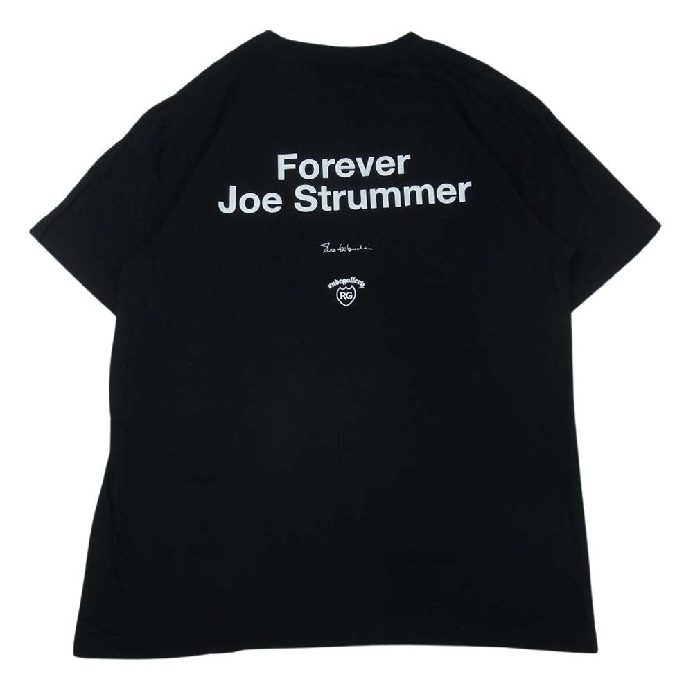 RUDE GALLERY ルードギャラリー 団結 TEE JOE STRUMMER Photography by SHO KIKUCHI フォトプリント 半袖 Tシャツ 黒 ブラック系 L【中古】