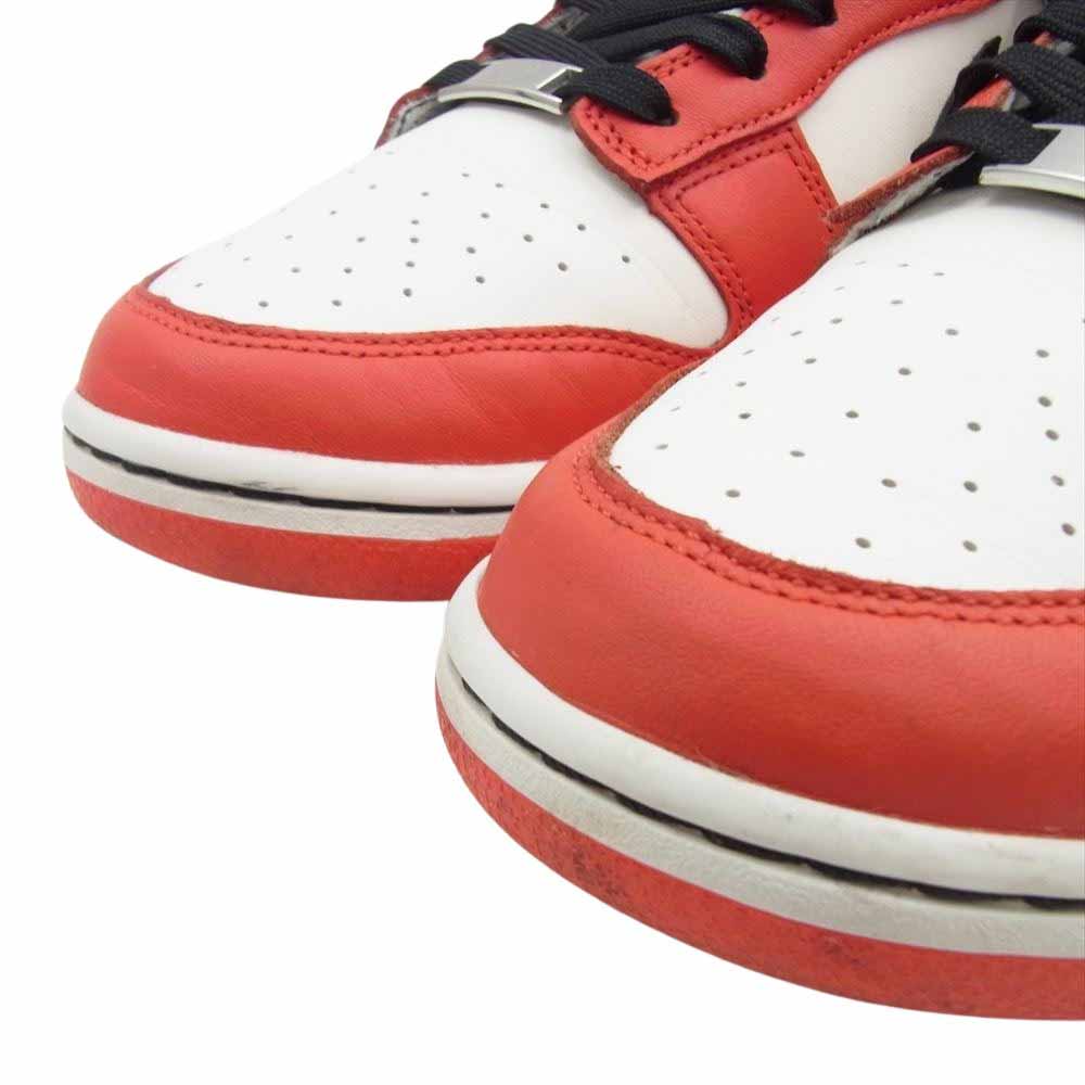 NIKE ナイキ DD3363-100 × NBA Dunk Low EMB 75th Anniversary Chicago Bulls ダンク ロー アニバーサリー シカゴ ブルズ スニーカー ホワイト系 ブラック系 レッド系 28cm【中古】