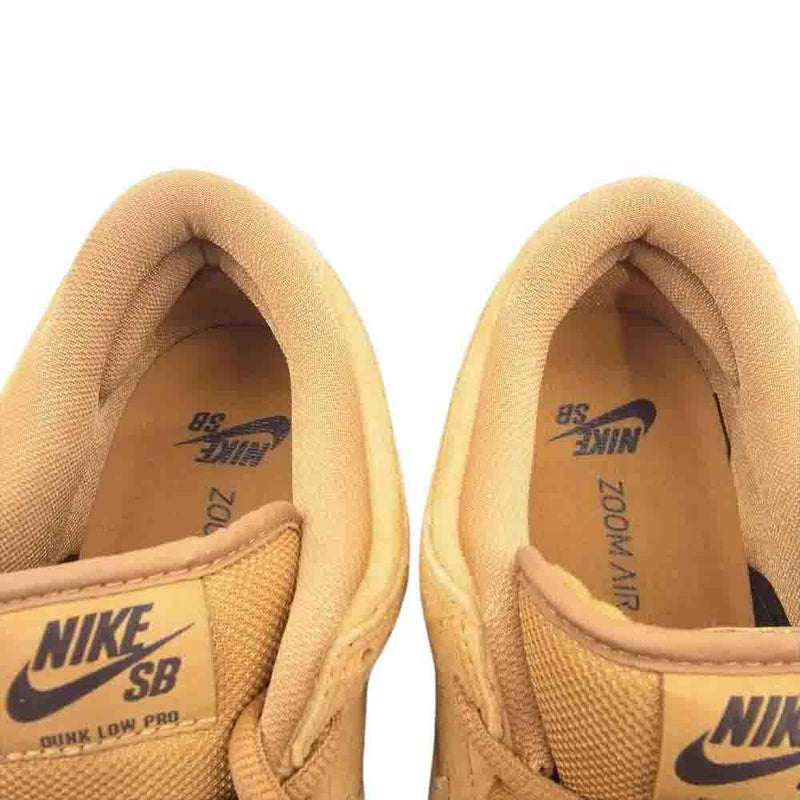 NIKE ナイキ BQ6817-204 SB Dunk Low Pro Wheat ダンク ロー プロ ウィート ローカット スニーカー ブラウン系 27cm【新古品】【未使用】【中古】