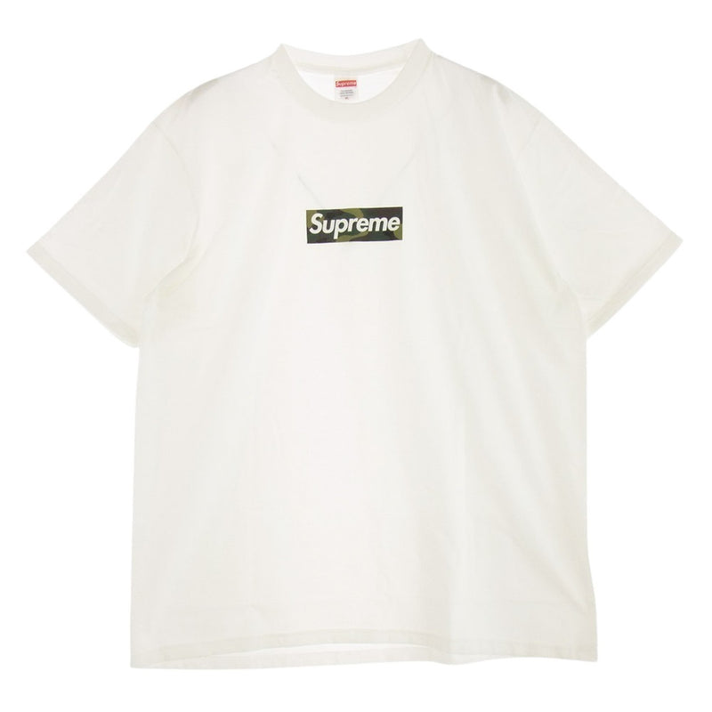 Supreme シュプリーム 23AW Box Logo Tee カモフラ ボックス ロゴ プリント 半袖 クルーネック Tシャツ ホワイト系 XL【新古品】【未使用】【中古】