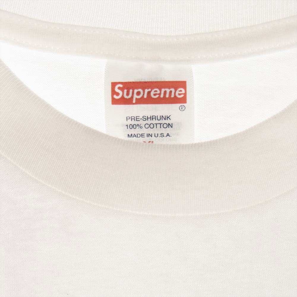 Supreme シュプリーム 23AW Box Logo Tee カモフラ ボックス ロゴ プリント 半袖 クルーネック Tシャツ ホワイト系 XL【新古品】【未使用】【中古】