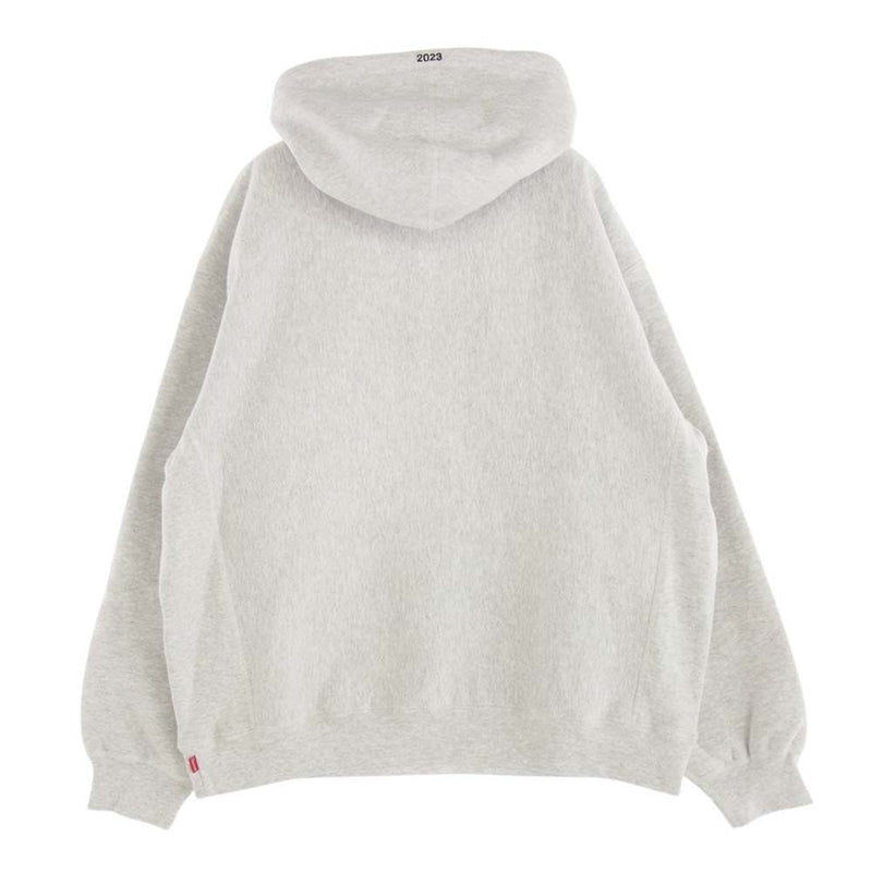 Supreme シュプリーム 23AW Box Logo Hooded Sweatshirt  カモフラ 刺繍 ボックスロゴ フーデッドスウェットシャツ プルオーバーパーカー グレー系 XL【新古品】【未使用】【中古】