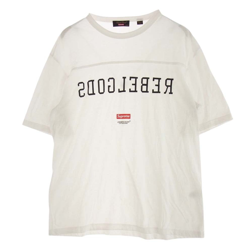 Supreme シュプリーム 23SS SP1C4804 × Undercover Football Top アンダーカバー フットボール トップ ボックスロゴ プリント 半袖 Tシャツ ホワイト系 M【中古】