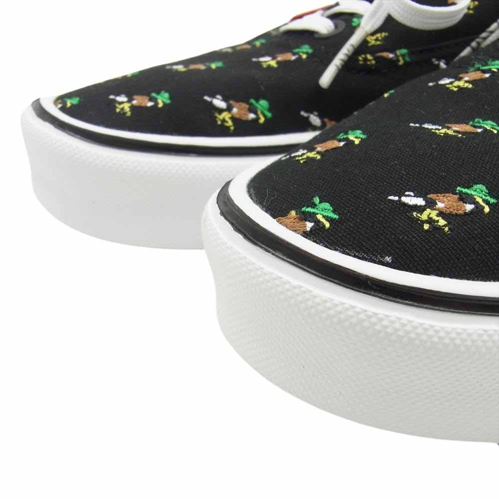 VANS バンズ VN-0XB3HL5 × KICKS/HI AUTHENTIC LITE MYNAH BLACK キックスハイ オーセンティック マイナバード 刺繍 スニーカー ブラック系 27.5cm【極上美品】【中古】