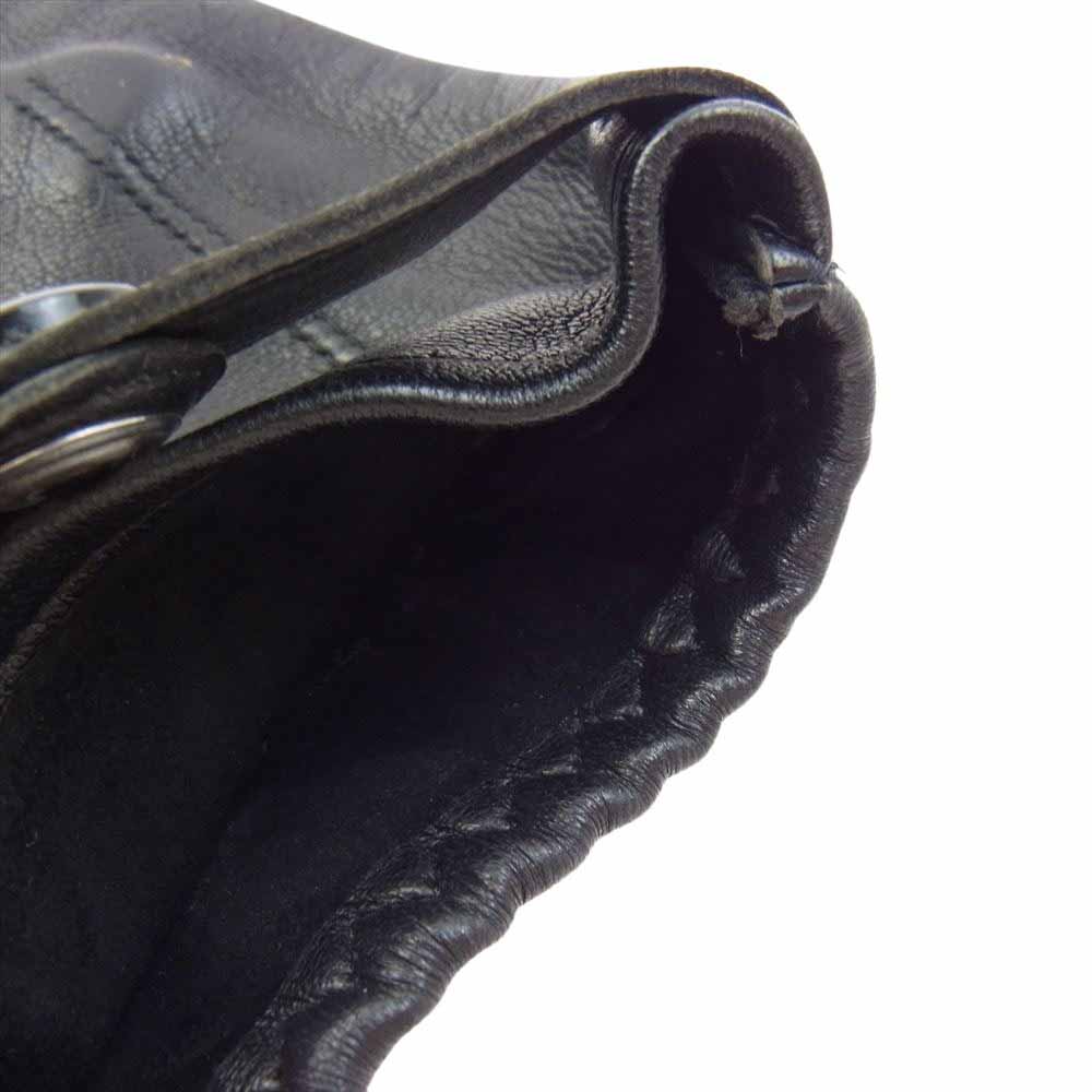 デンツ レザー パンチング グローブ 手袋 ブラック系【中古】