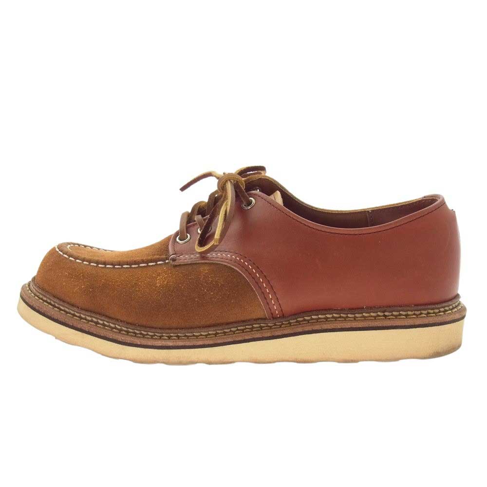 RED WING レッドウィング 8098 BEAUTY&YOUTH UNITED ARROWS ユナイテッドアローズ 別注 オックスフォード レザー コンビ ローカット ブーツ  ブラウン系 9 1/2 D 【中古】