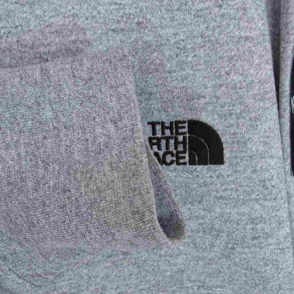 THE NORTH FACE ノースフェイス NT11831 SQUARE LOGO HOODIE スクエア ロゴ フーディ スウェット パーカー グレー系 XL【中古】